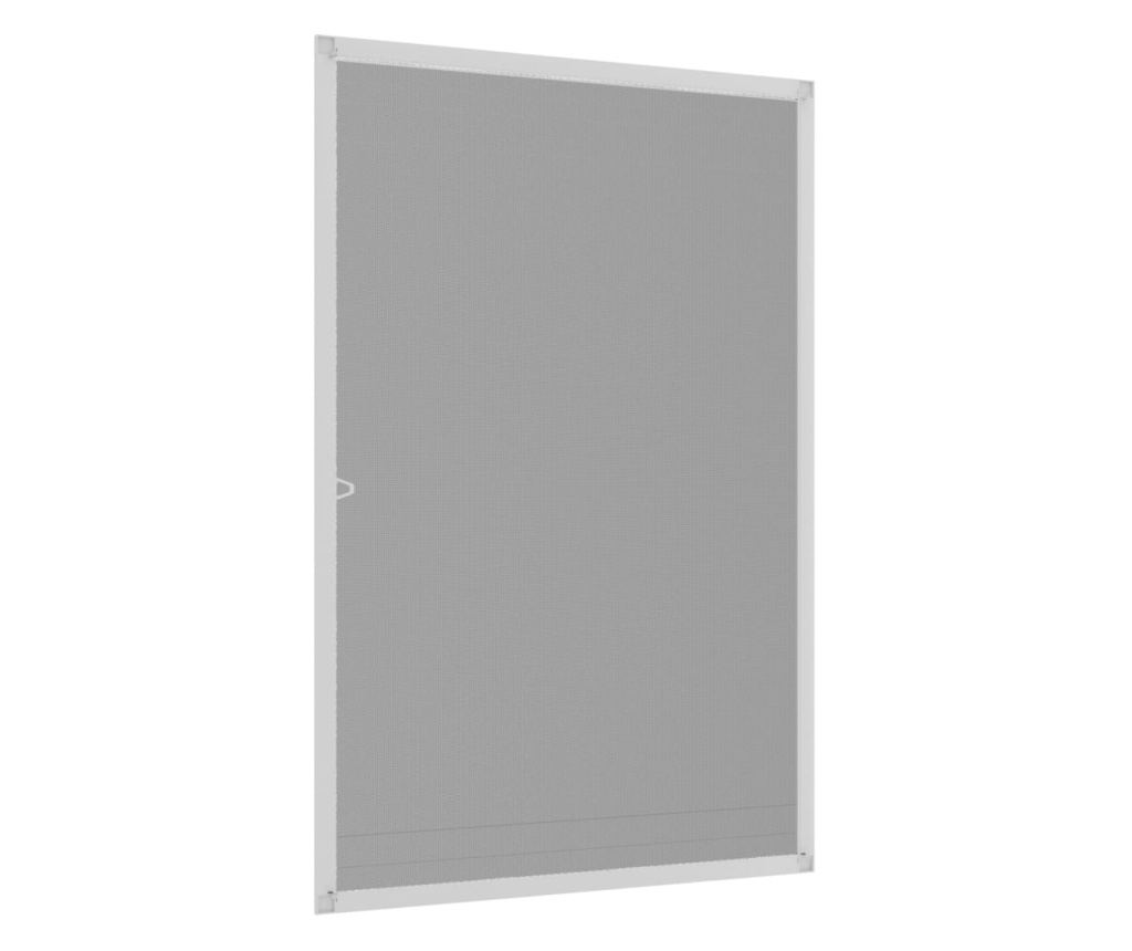 Мрежа против насекоми за прозорци, бяла, 80x120 см - 4