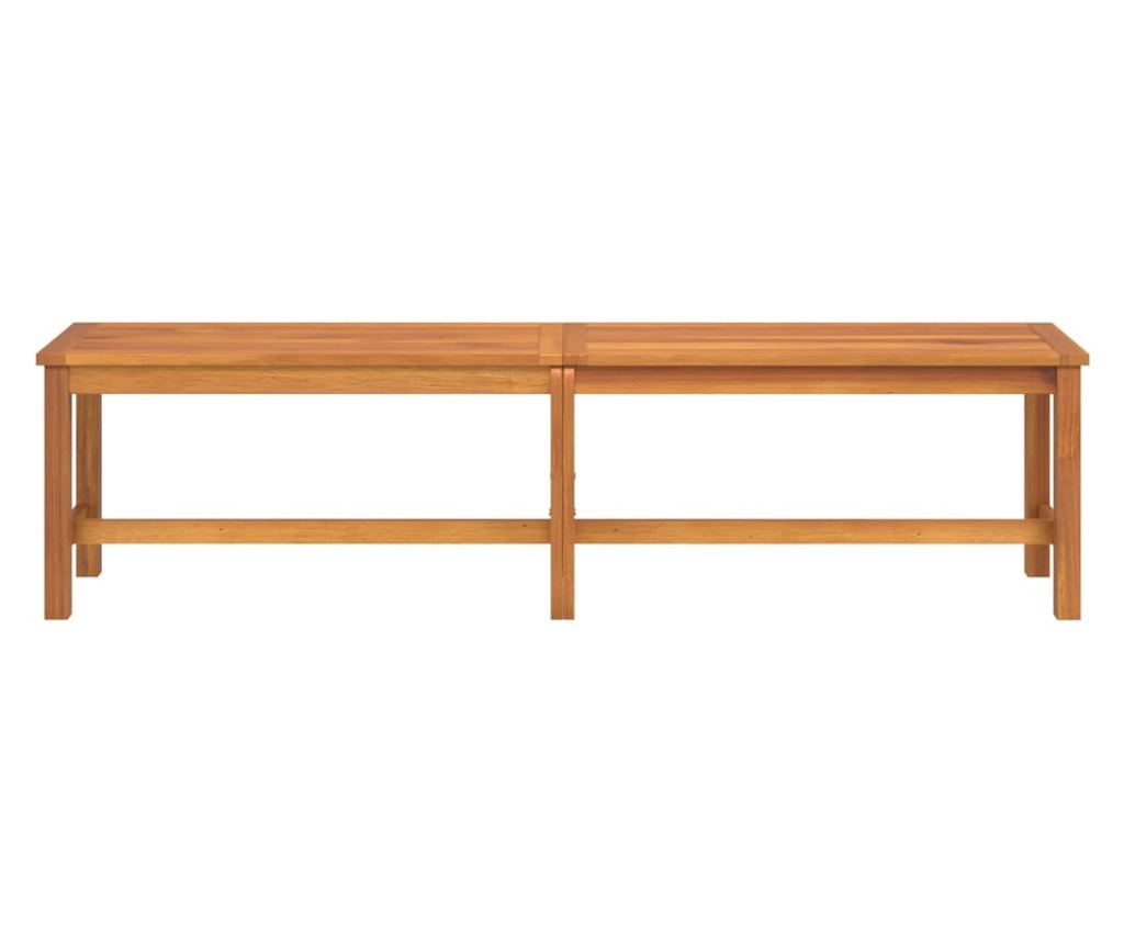 Градинска пейка, 180x35x45 см, масивна акациева дървесина - 3