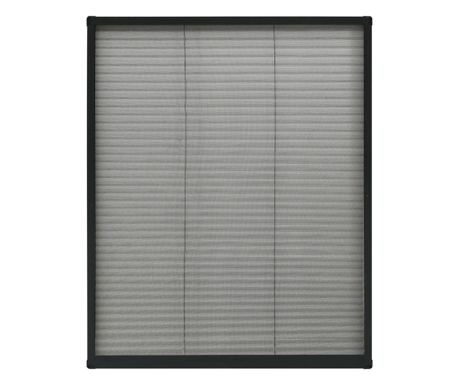 Zaslon protiv insekata za prozore antracit 80x100 cm aluminij