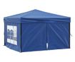 kék összecsukható rendezvénysátor oldalfalakkal 3x3 m thumbnail 2
