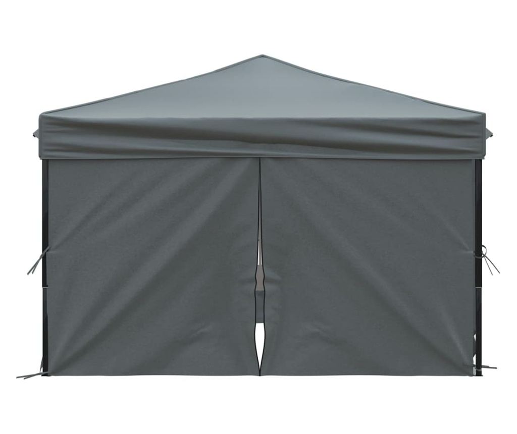 antracit összecsukható partisátor oldalfalakkal 3x3 m - 4