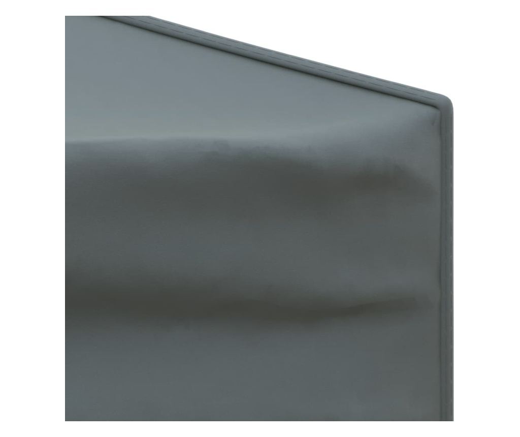 antracit összecsukható partisátor oldalfalakkal 3x3 m - 5