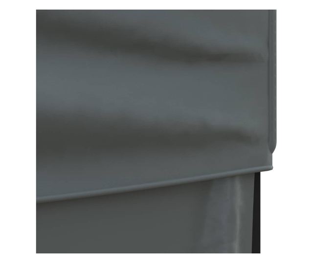 antracitszürke összecsukható partisátor oldalfalakkal 3 x 3 m