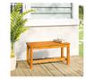 Градинска пейка 80x35x45 см, масивна дървесина акация thumbnail 1
