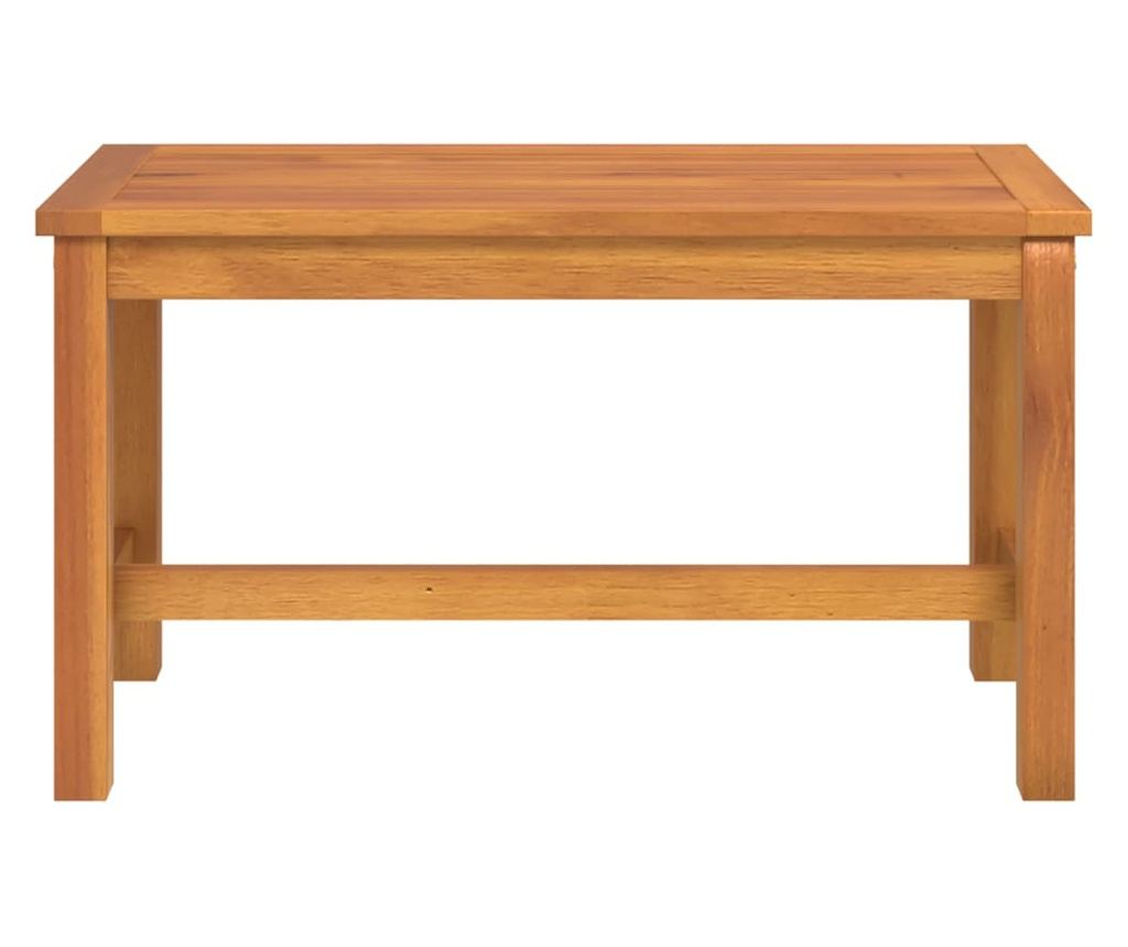 Градинска пейка 80x35x45 см, масивна дървесина акация - 3