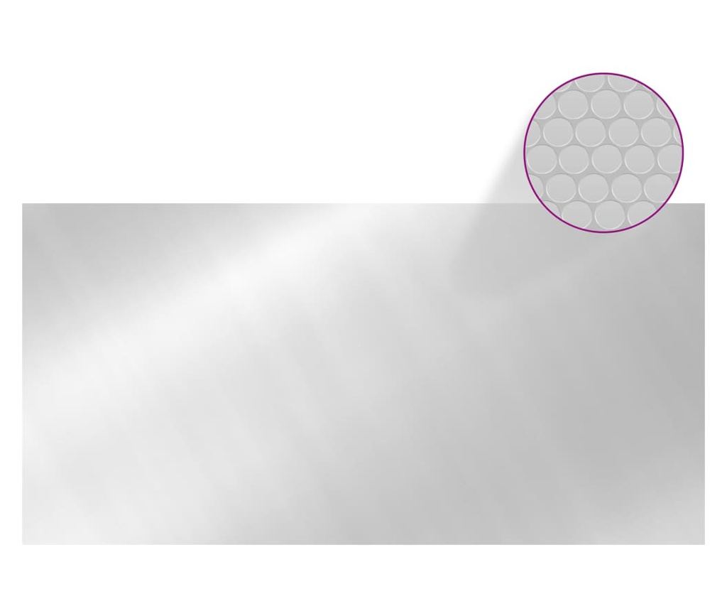 ezüst polietilén medencetakaró 732 x 366 cm - 3