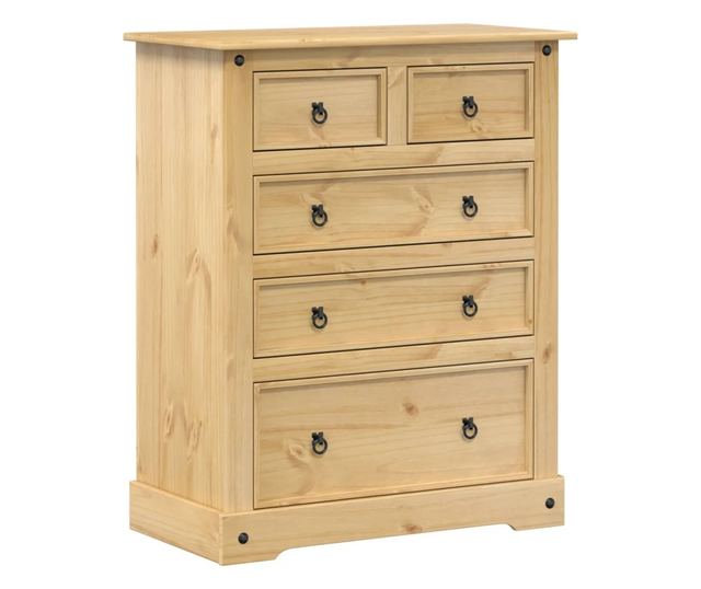 Corona tömör fenyőfa komód 92x48x114 cm