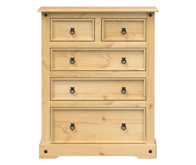 Corona tömör fenyőfa komód 92x48x114 cm