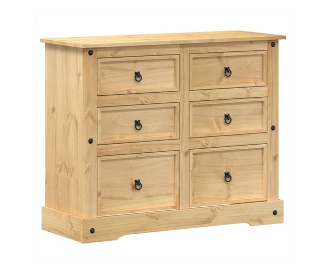 Corona tömör fenyőfa komód 110x43x91 cm