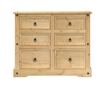 Corona tömör fenyőfa komód 110x43x91 cm