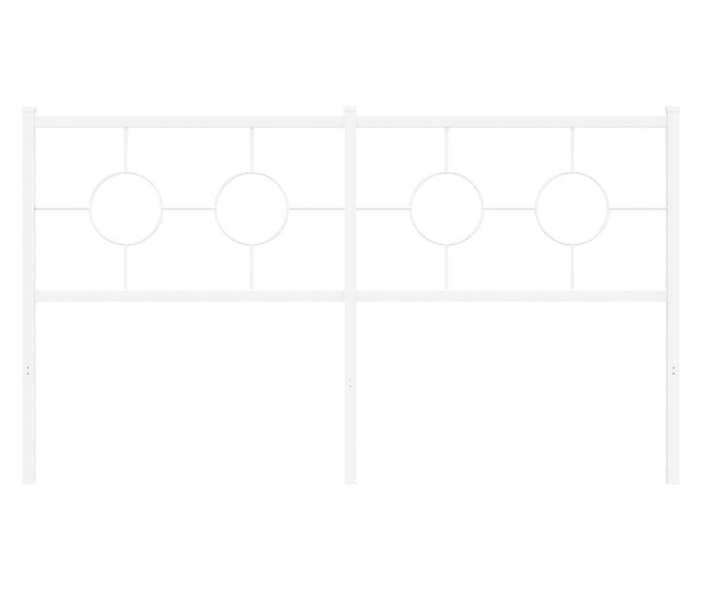 fehér fém fejtámla 160 cm