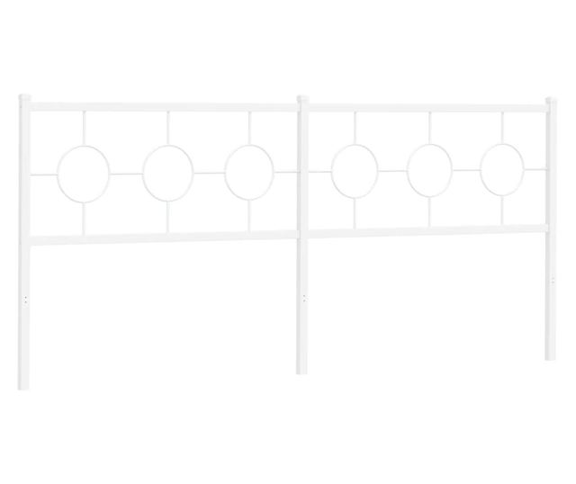 fehér fém fejtámla 193 cm