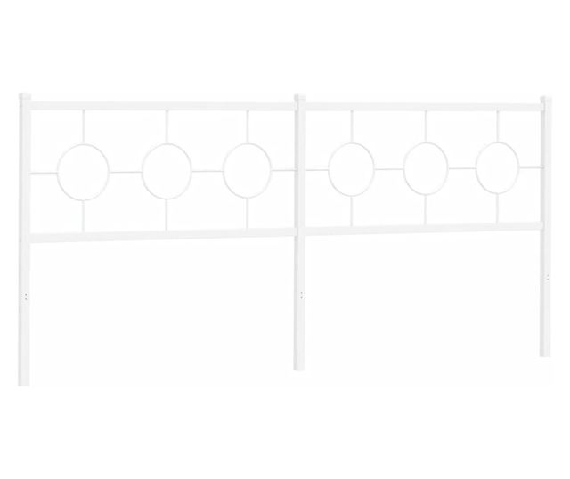 fehér fém fejtámla 193 cm