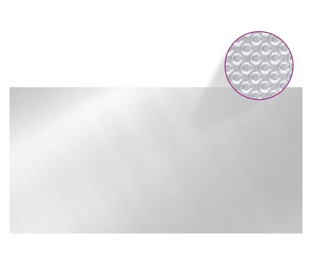 ezüst polietilén medencetakaró 600 x 300 cm