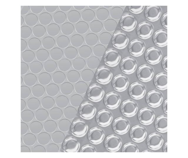 ezüst polietilén medencetakaró 600 x 300 cm