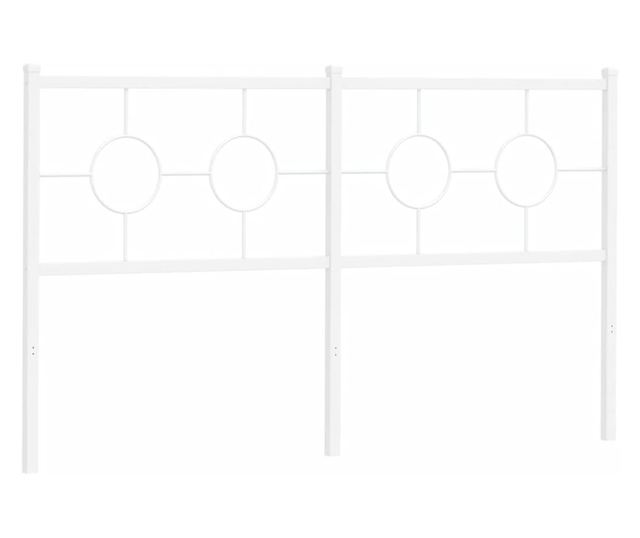 fehér fém fejtámla 160 cm
