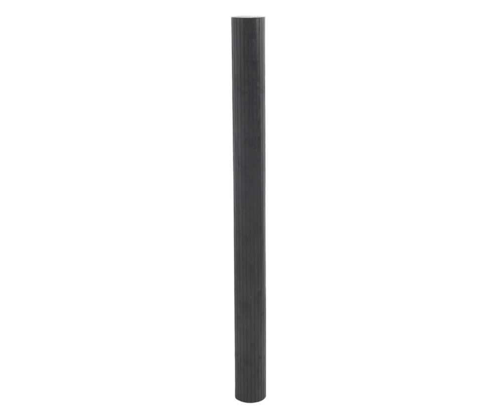 Paraván šedý šířka 600 cm výška 165 cm bambus - 4