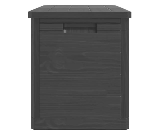 antracitszürke polipropilén kültéri párnatartó 77,5x44,5x53 cm