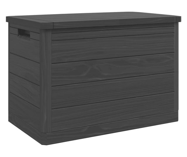 antracitszürke polipropilén kültéri párnatartó 77,5x44,5x53 cm