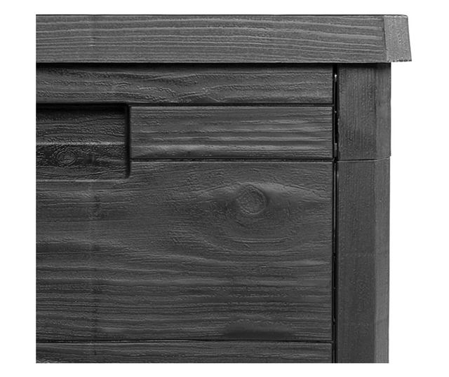 antracitszürke polipropilén kültéri párnatartó 77,5x44,5x53 cm