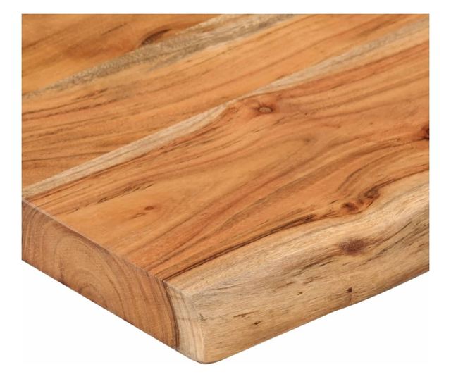 tömör akácfa téglalap alakú fali polc 100 x 20 x 2,5 cm