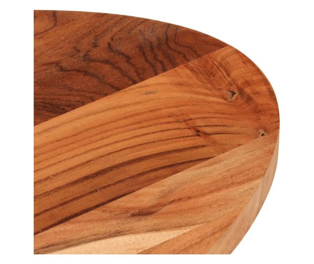 tömör akácfa ovális asztallap 110 x 40 x 2,5 cm