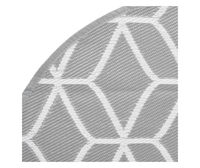 szürke polipropilén kültéri szőnyeg Ø160 cm