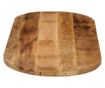 tömör nyers mangófa ovális asztallap 120 x 60 x 2,5 cm