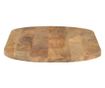 tömör nyers mangófa ovális asztallap 120 x 50 x 3,8 cm