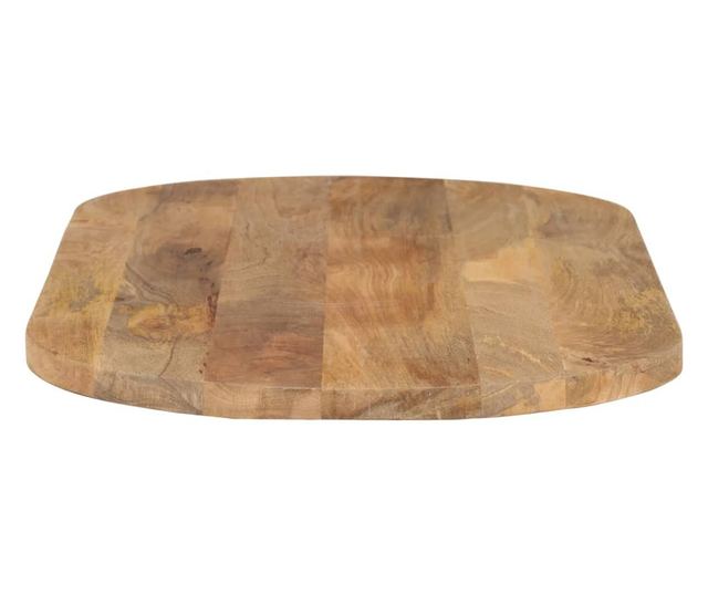 tömör nyers mangófa ovális asztallap 120 x 50 x 3,8 cm