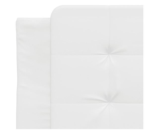 Легло с матрак, бяло, 80x200 см, изкуствена кожа