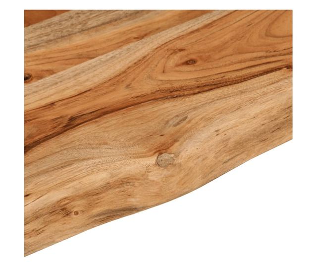 tömör akácfa téglalap alakú fali polc 100 x 20 x 2,5 cm