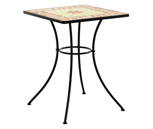 terrakotta kerámia mozaikos bisztróasztal 60 x 60 x 74 cm