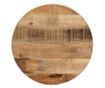 tömör nyers mangófa kerek asztallap Ø40 x 2,5 cm