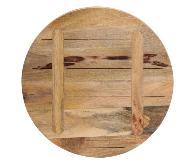tömör nyers mangófa kerek asztallap Ø40 x 2,5 cm