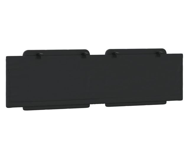 fekete műbőr fejtámla párna 180 cm