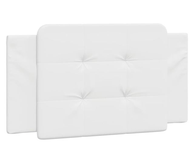 fehér műbőr fejtámla párna 100 cm