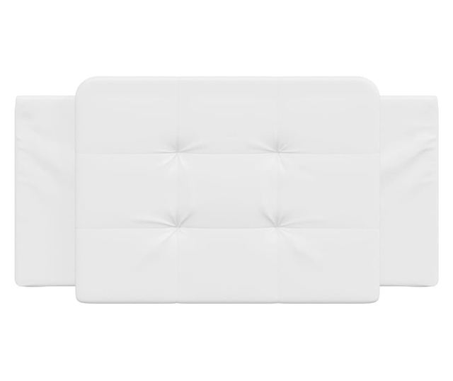 fehér műbőr fejtámla párna 100 cm