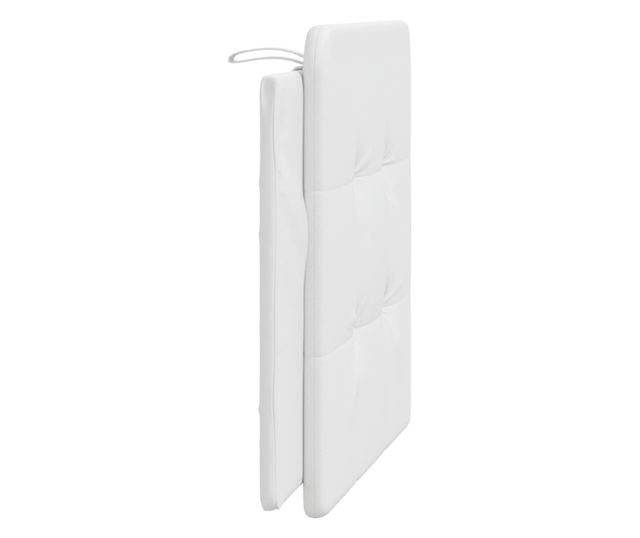 fehér műbőr fejtámla párna 100 cm