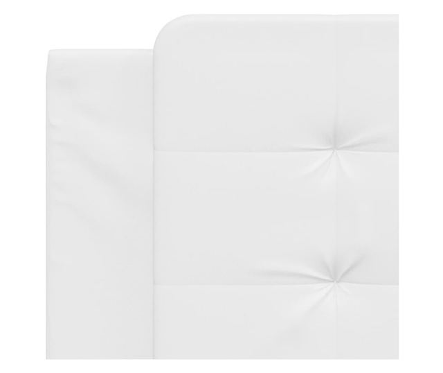 fehér műbőr fejtámla párna 100 cm