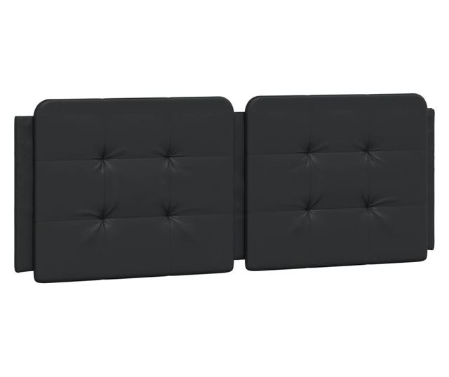 fekete műbőr fejtámla párna 120 cm