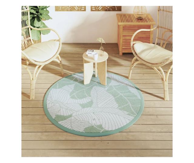 zöld polipropilén kültéri szőnyeg Ø120 cm