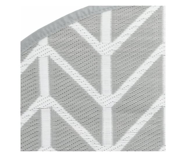 szürke polipropilén kültéri szőnyeg Ø120 cm