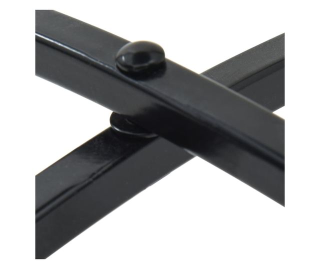 fekete és fehér kerámia mozaikmintás bisztróasztal Ø50 x 70 cm