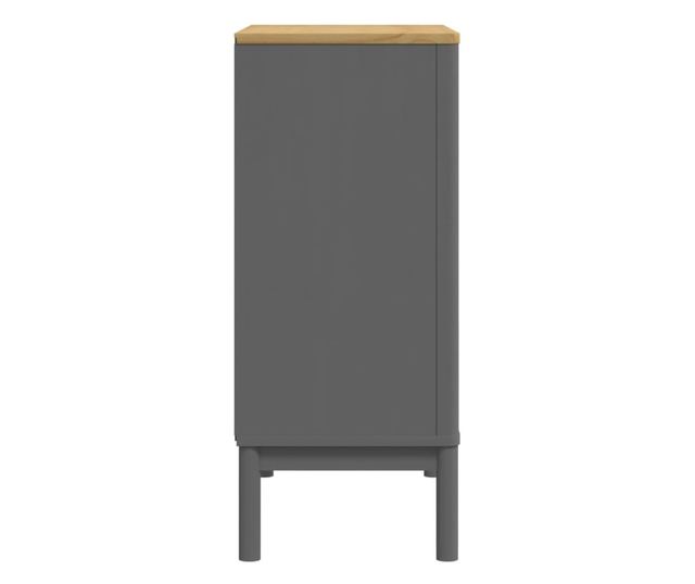 FLORO szürke tömör fenyőfa komód