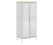 FLORO fehér tömör fenyőfa szekrény 77 x 53 x 171 cm