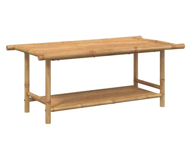 bambusz dohányzóasztal 110x55x45 cm