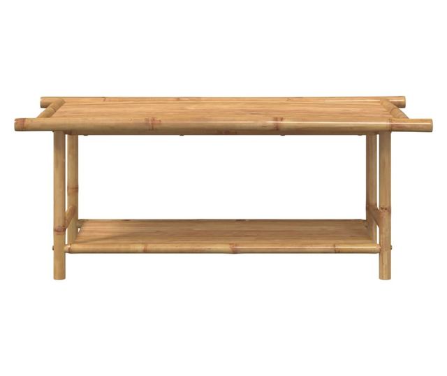 bambusz dohányzóasztal 110x55x45 cm