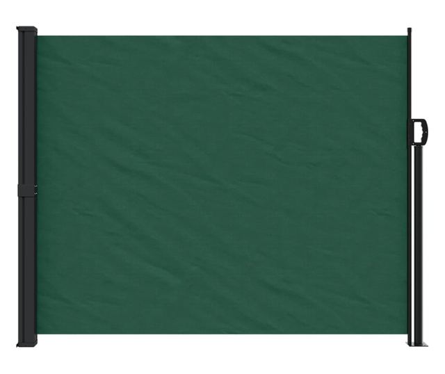 sötétzöld behúzható oldalsó napellenző 170 x 300 cm
