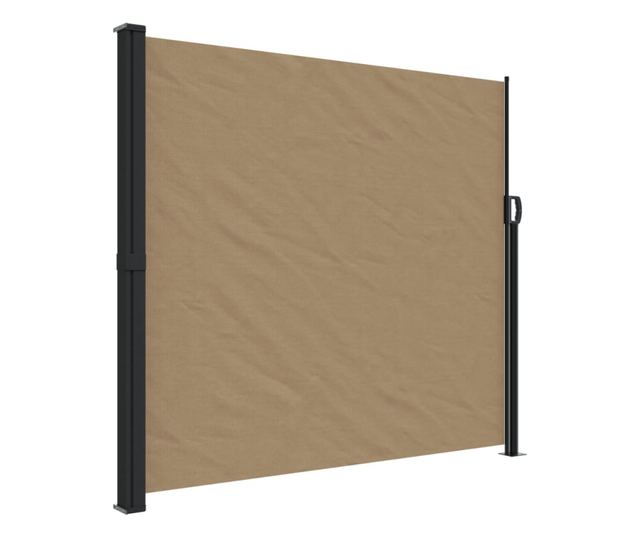 tópszínű behúzható oldalsó napellenző 180 x 300 cm